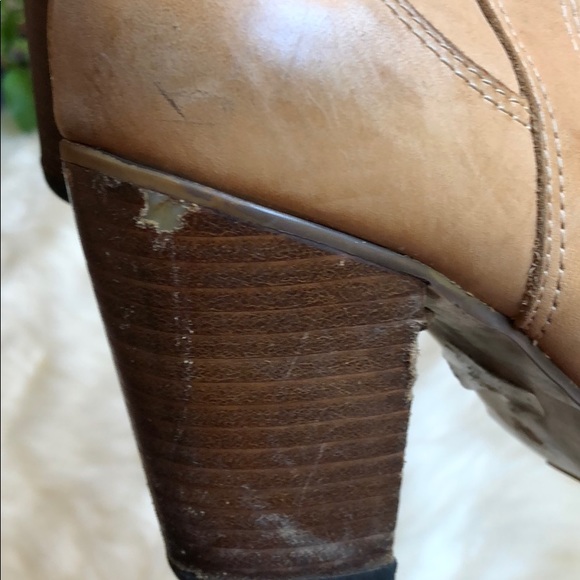 Seychelles Mid-Calf Leather Camel Boots, US 7.5 - Picture 7 of 7